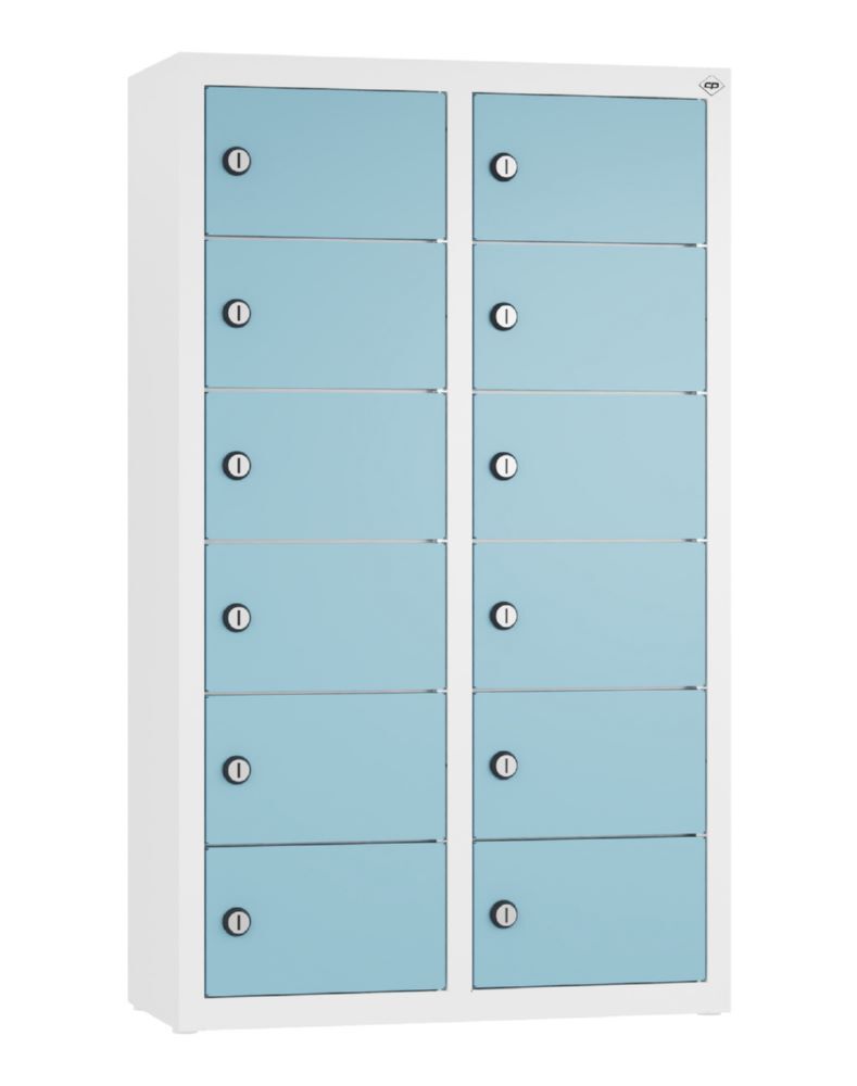 C+P Kleingefachschrank 12 Fächer in horizontblau 460 x 200 x 770 mm Produktbild C+P Kleingefachschrank 12 Fächer in horizontblau 460 x 200 x 770 mm