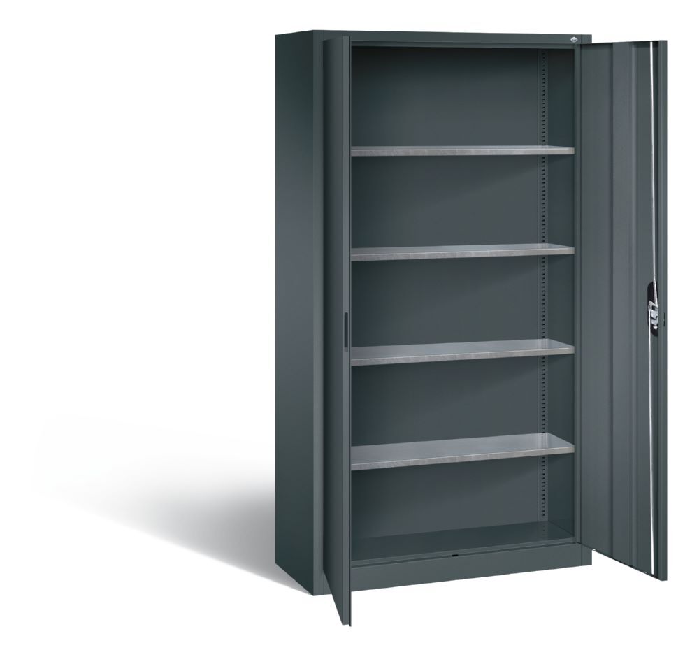 C+P Magazinschrank 4 Fachböden anthrazit 1000 x 420 x 1980 mm Produktbild C+P Magazinschrank 4 Fachböden anthrazit 1000 x 420 x 1980 mm bild 2