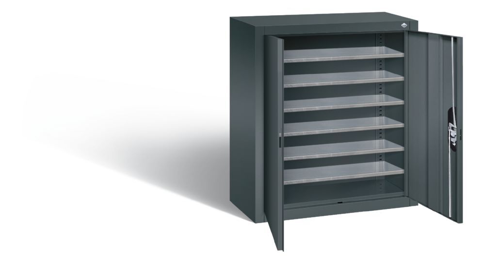 C+P Magazinschrank Türen in anthrazit 700 x 300 x 830 mm Produktbild C+P Magazinschrank Türen in anthrazit 700 x 300 x 830 mm bild 2