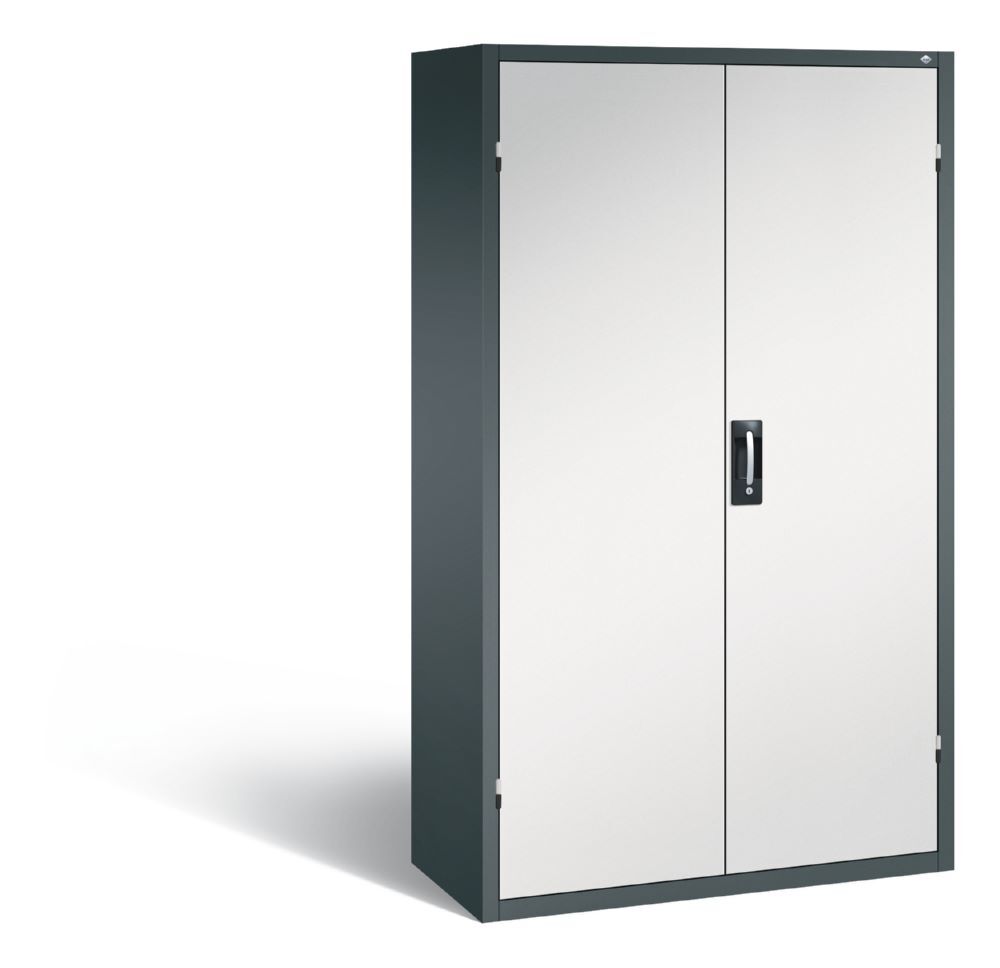 C+P Magazinschrank mit 97 Sichtlagerkästen H 1950 mm anthrazit lichtgrau Produktbild C+P Magazinschrank mit 97 Sichtlagerkästen H 1950 mm anthrazit lichtgrau