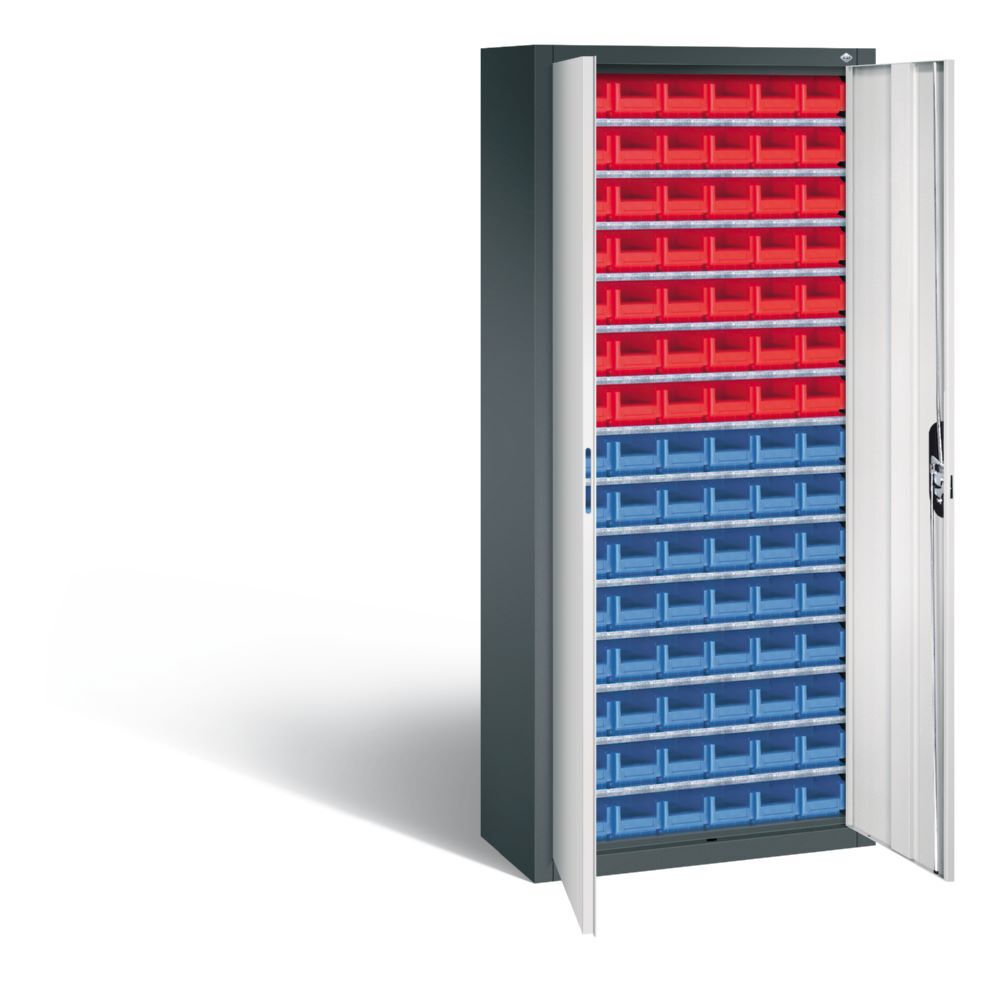 C+P Magazinschrank Serie 13 aus Stahl lichtgrau 700 x 300 x 1690 mm Produktbild C+P Magazinschrank Serie 13 aus Stahl lichtgrau 700 x 300 x 1690 mm bild 2