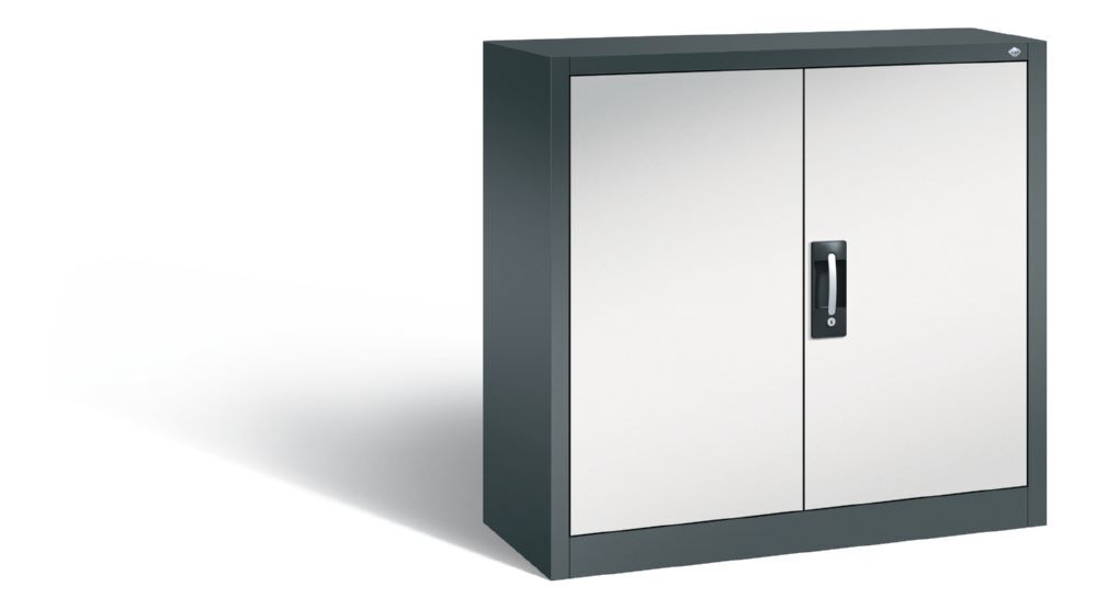 C+P Magazinschrank mit 2 Flügeltüren lichtgrau 1000 x 1000 x 420 mm Produktbild C+P Magazinschrank mit 2 Flügeltüren lichtgrau 1000 x 1000 x 420 mm