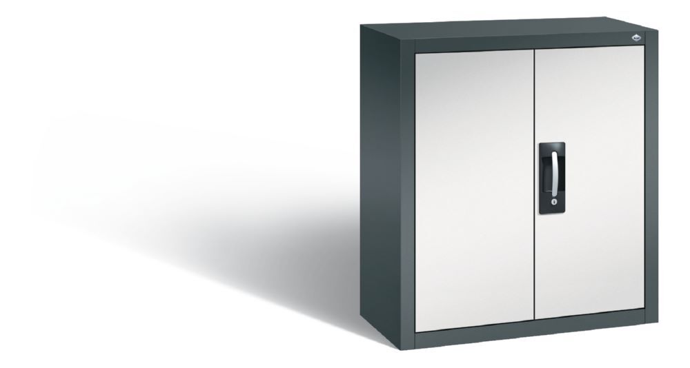 C+P Magazinschrank mit Kästen dunkelgrau hellgrau 700 x 300 x 830 mm Produktbild C+P Magazinschrank mit Kästen dunkelgrau hellgrau 700 x 300 x 830 mm