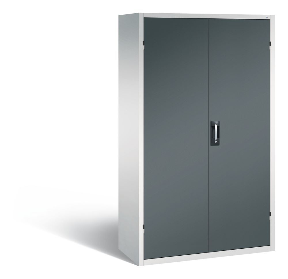 C+P Magazinschrank mit 97 Sichtlagerkästen H 1950 mm lichtgrau anthrazit Produktbild C+P Magazinschrank mit 97 Sichtlagerkästen H 1950 mm lichtgrau anthrazit