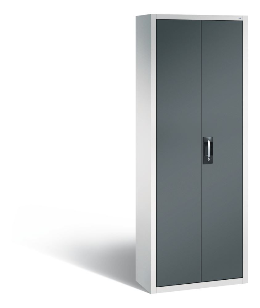 C+P Magazinschrank mit 114 Lagerkästen Türen in anthrazit 700 x 300 x 1980 mm Produktbild C+P Magazinschrank mit 114 Lagerkästen Türen in anthrazit 700 x 300 x 1980 mm