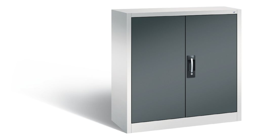 C+P Magazinschrank mit grauen Türen und 57 Lagerkästen 1000 x 420 x 1000 mm Produktbild C+P Magazinschrank mit grauen Türen und 57 Lagerkästen 1000 x 420 x 1000 mm
