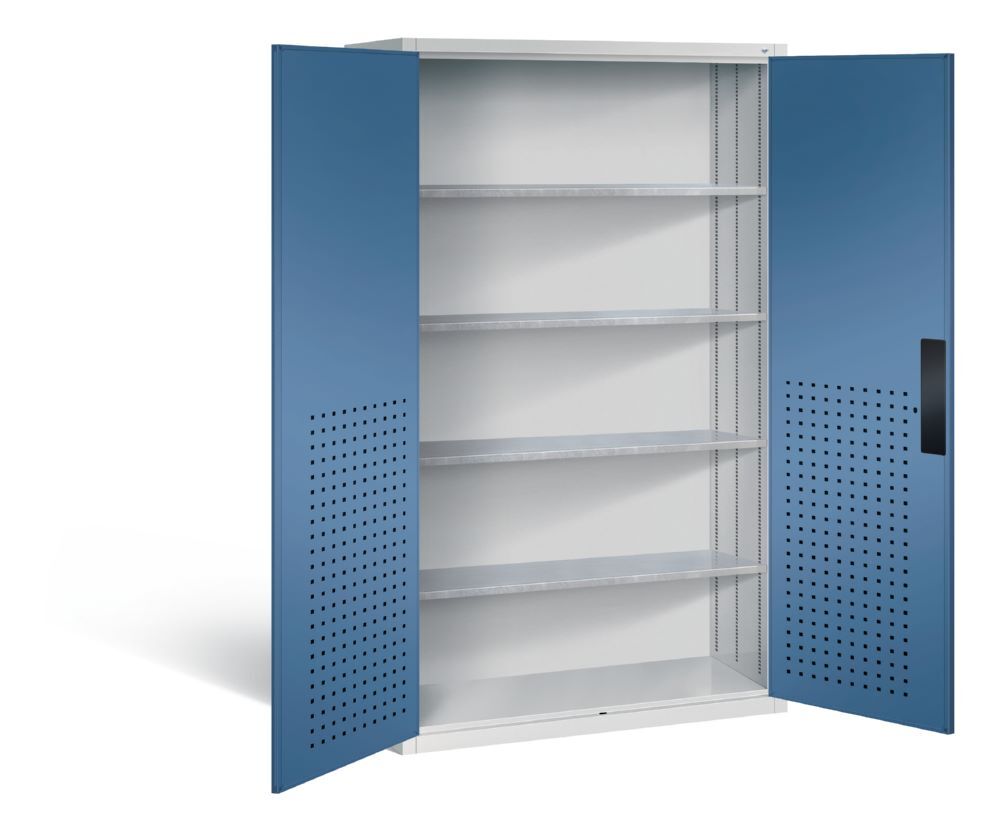 C+P Magazinschrank Serie 13 1950 x 1100 x 535 mm lichtgrau fernblau Produktbild C+P Magazinschrank Serie 13 1950 x 1100 x 535 mm lichtgrau fernblau bild 2