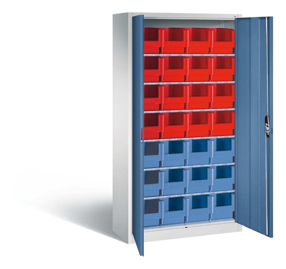 C+P Magazinschrank 28 Lagerschränke Stahltüren in fernblau 1000 x 420 x 1980 mm Produktbild C+P Magazinschrank 28 Lagerschränke Stahltüren in fernblau 1000 x 420 x 1980 mm bild 2