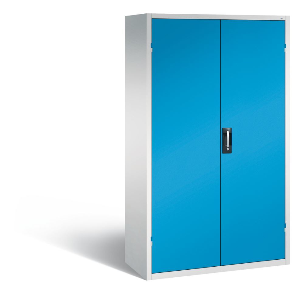 C+P Magazinschrank 106 Sichtlagerkästen H 1950 mm lichtgrau lichtblau Produktbild C+P Magazinschrank 106 Sichtlagerkästen H 1950 mm lichtgrau lichtblau