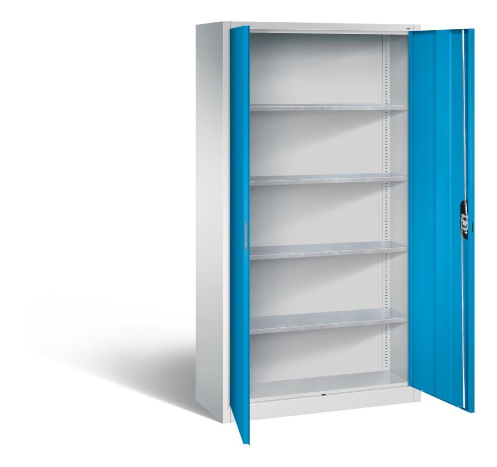 C+P Magazinschrank mit 4 Fachböden lichtblau 1000 x 420 x 1980 mm Produktbild C+P Magazinschrank mit 4 Fachböden lichtblau 1000 x 420 x 1980 mm bild 2