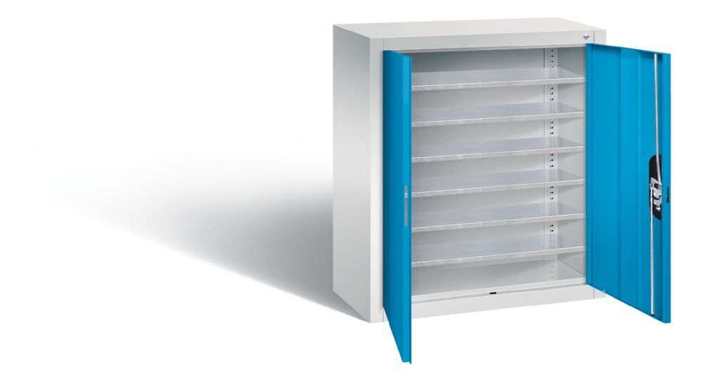 C+P Magazinschrank Türen in lichtblau 700 x 300 x 830 mm Produktbild C+P Magazinschrank Türen in lichtblau 700 x 300 x 830 mm bild 2