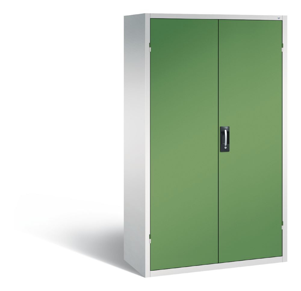 C+P Magazinschrank 106 Sichtlagerkästeng H 1950 mm lichtgrau resedagrün Produktbild C+P Magazinschrank 106 Sichtlagerkästeng H 1950 mm lichtgrau resedagrün