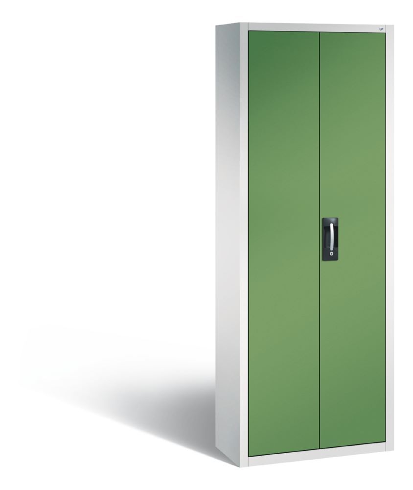 C+P Magazinschrank aus Serie 13 mit 114 Lagerkästen resedagrün 700 x 300 x 1980 mm Produktbild C+P Magazinschrank aus Serie 13 mit 114 Lagerkästen resedagrün 700 x 300 x 1980 mm
