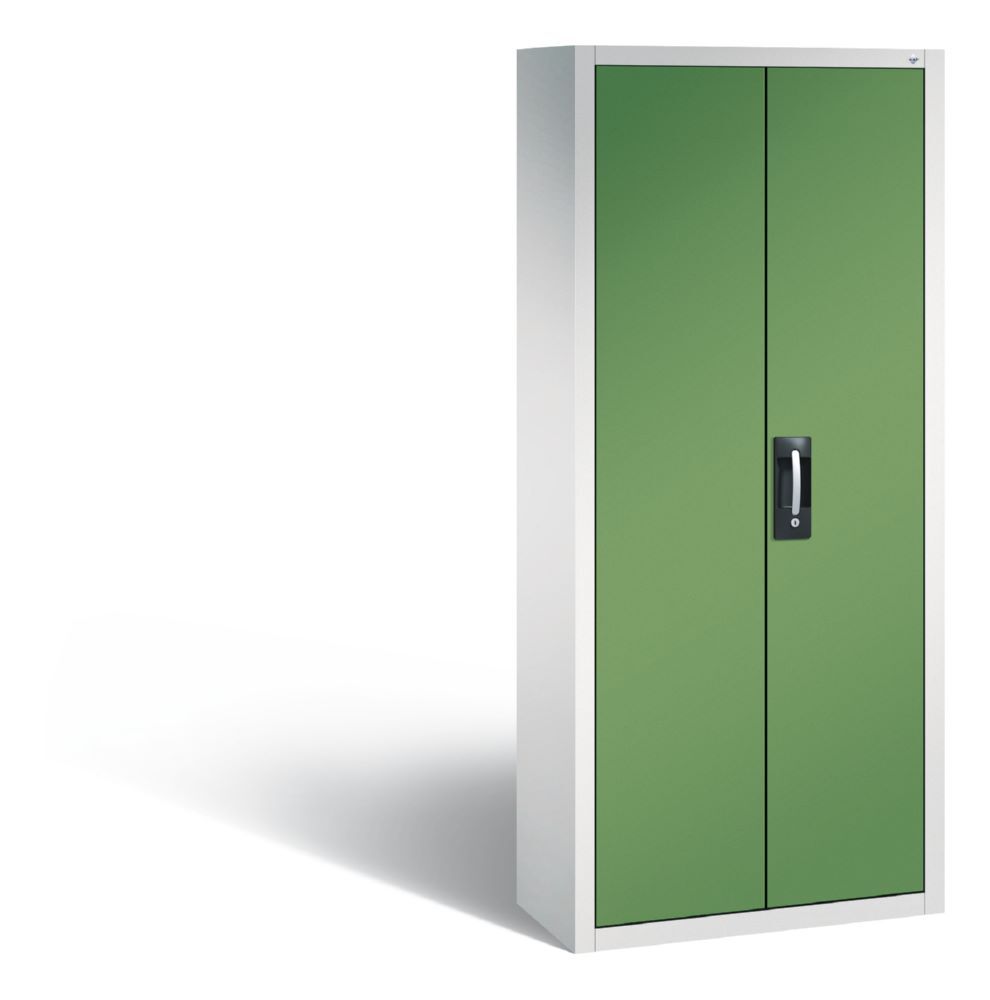 C+P Magazinschrank mit verschiedenen Lagerkästen resedagrün 700 x 300 x 1690 mm Produktbild C+P Magazinschrank mit verschiedenen Lagerkästen resedagrün 700 x 300 x 1690 mm