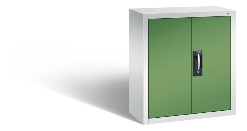 C+P Magazinschrank mit Türen in resedagrün 700 x 300 x 830 mm Produktbild C+P Magazinschrank mit Türen in resedagrün 700 x 300 x 830 mm