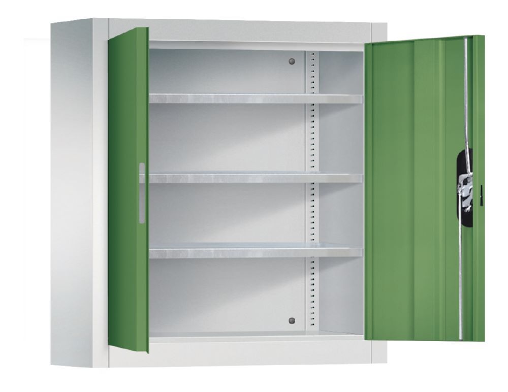 C+P Magazinschrank lichtgrau resedagrün 700 x 300 x 830 mm Produktbild C+P Magazinschrank lichtgrau resedagrün 700 x 300 x 830 mm bild 2