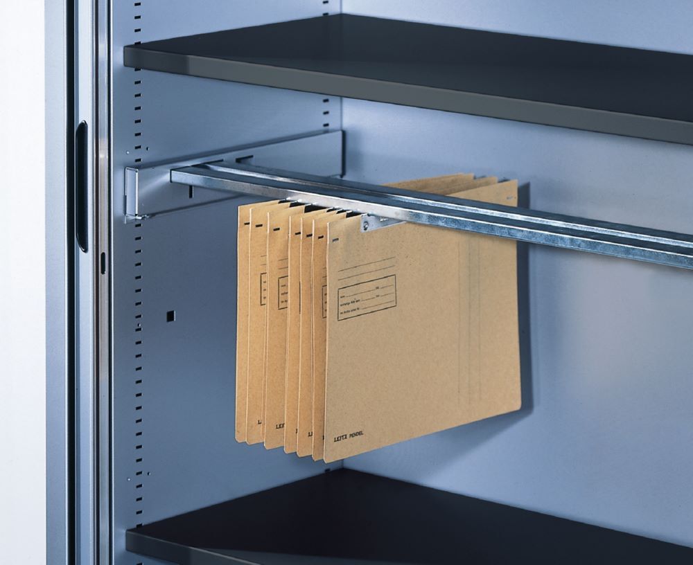 C+P Pendelstange für Pendelmappen System B 646 x T 341 mm schwarzgrau Produktbild C+P Pendelstange für Pendelmappen System B 646 x T 341 mm schwarzgrau