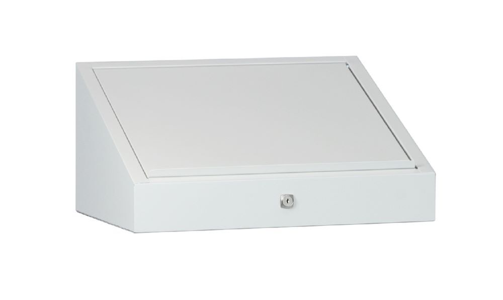 C+P Pultaufsatz mit Stauraum hinter verschließbarer Klappe Breite 500 x Tiefe 500 mm Produktbild C+P Pultaufsatz mit Stauraum hinter verschließbarer Klappe Breite 500 x Tiefe 500 mm bild 1