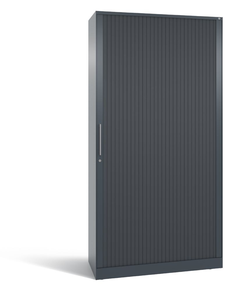 C+P Rollladenschrank seitliche Lamellen Asisto dunkelgrau 1000 x 435 x 1980 mm Produktbild C+P Rollladenschrank seitliche Lamellen Asisto dunkelgrau 1000 x 435 x 1980 mm