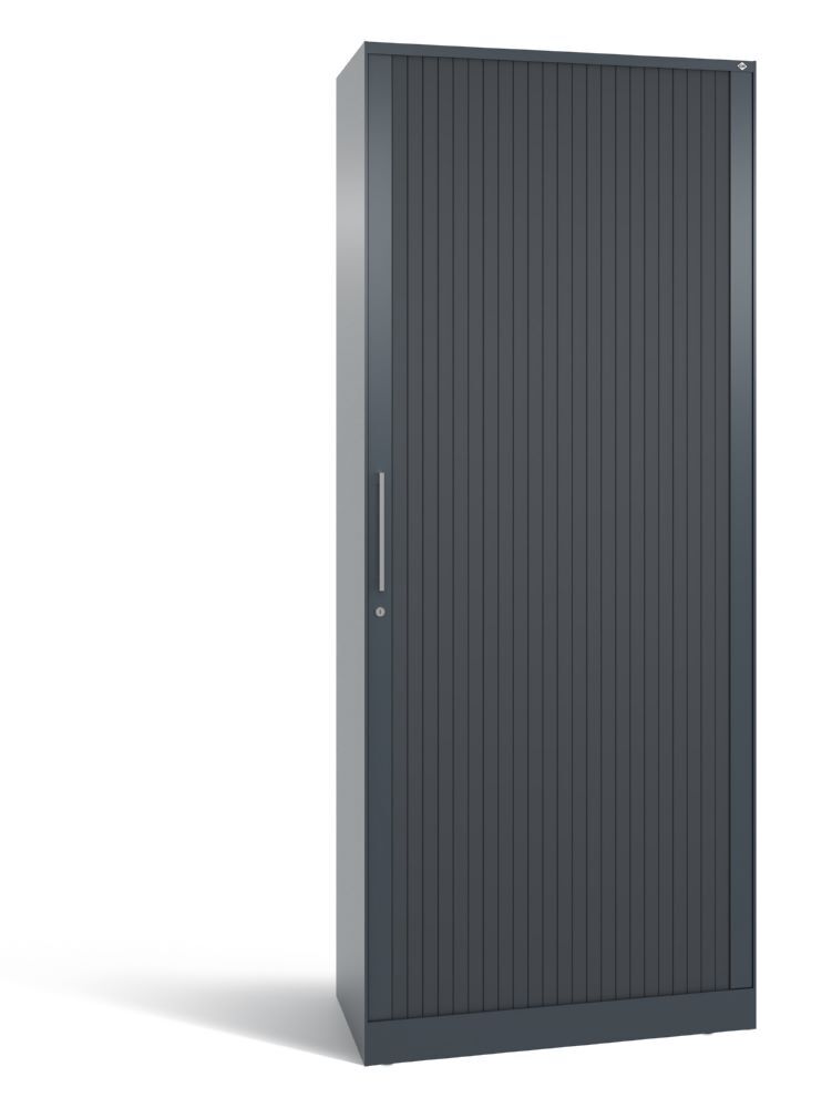 C+P Großer Rollladenschrank Asisto Kunstlamellen in anthrazit 800 x 435 x 1980 mm Produktbild C+P Großer Rollladenschrank Asisto Kunstlamellen in anthrazit 800 x 435 x 1980 mm