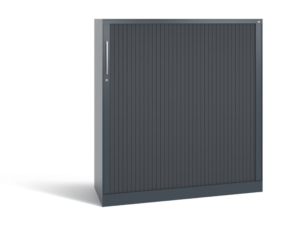 C+P Breiter Rollladenschrank Asisto 2 Böden dunkelgrau 1200 x 435 x 1310 mm Produktbild C+P Breiter Rollladenschrank Asisto 2 Böden dunkelgrau 1200 x 435 x 1310 mm