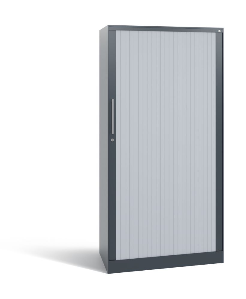 C+P Großer Rollladenschrank Asisto 3 Böden anthrazit weißalu 800 x 435 x 1639 mm Produktbild C+P Großer Rollladenschrank Asisto 3 Böden anthrazit weißalu 800 x 435 x 1639 mm