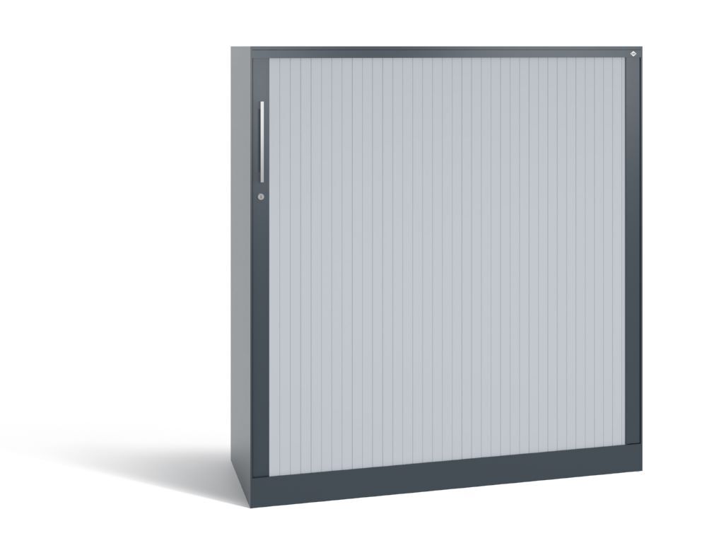 C+P Breiter Rollladenschrank Asisto Lamellen in weißalu 1200 x 435 x 1310 mm Produktbild C+P Breiter Rollladenschrank Asisto Lamellen in weißalu 1200 x 435 x 1310 mm