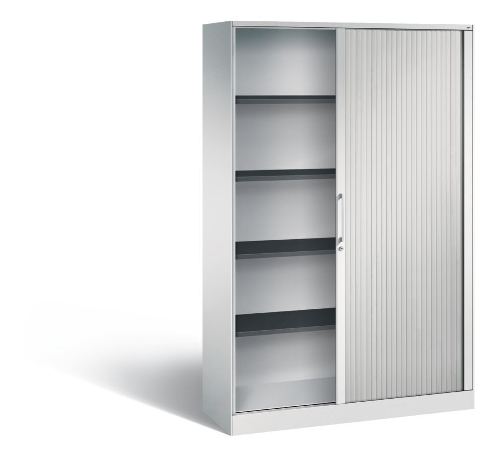 C+P Rollladenschrank Asisto H 1980 x B 1200 x T 435 mm in lichtgrau Produktbild C+P Rollladenschrank Asisto H 1980 x B 1200 x T 435 mm in lichtgrau bild 2