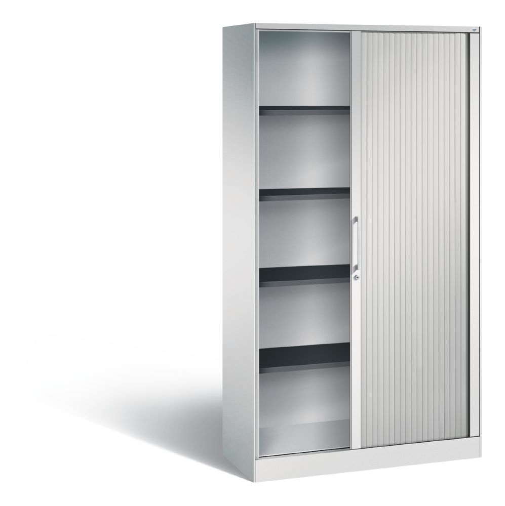 C+P Rollladenschrank seitlich Asisto lichtgrau 1000 x 435 x 1980 mm Produktbild C+P Rollladenschrank seitlich Asisto lichtgrau 1000 x 435 x 1980 mm bild 2