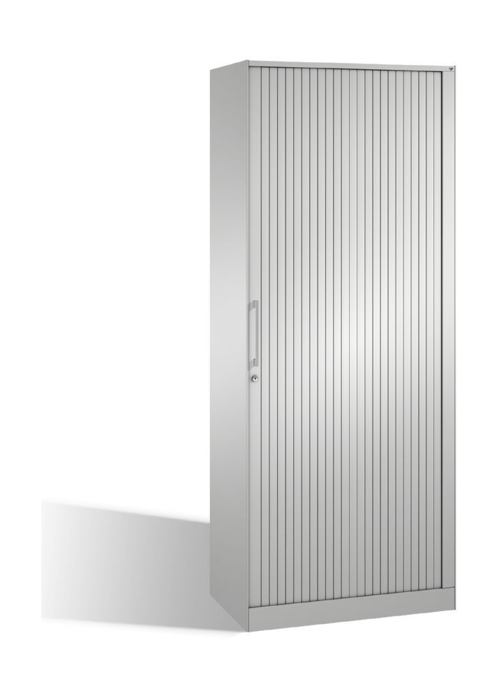 C+P Großer Rollladenschrank Asisto mit Stahlböden lichtgrau 800 x 435 x 1980 mm Produktbild C+P Großer Rollladenschrank Asisto mit Stahlböden lichtgrau 800 x 435 x 1980 mm