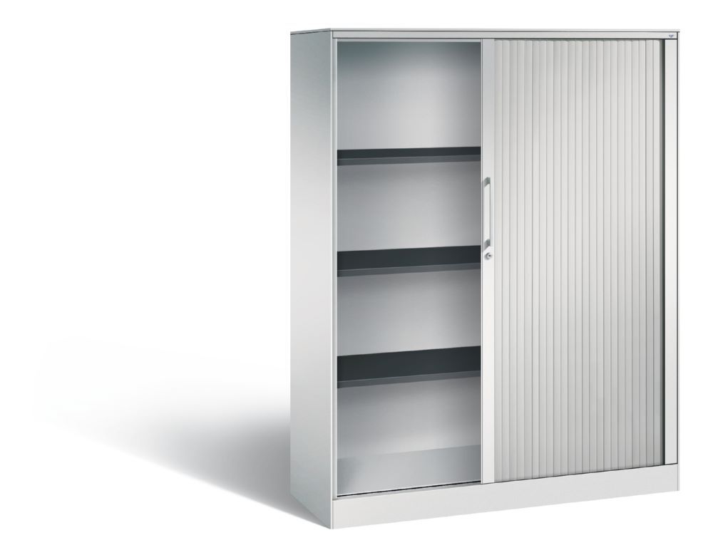 C+P Rollladenschrank Asisto Korpus und Lamellen in lichtgrau 1200 x 435 x 1639 mm Produktbild C+P Rollladenschrank Asisto Korpus und Lamellen in lichtgrau 1200 x 435 x 1639 mm bild 2
