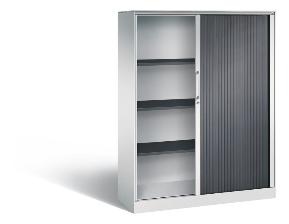 C+P Rollladenschrank Asisto Lamellen in anthrazit 1200 x 435 x 1639 mm Produktbild C+P Rollladenschrank Asisto Lamellen in anthrazit 1200 x 435 x 1639 mm bild 2