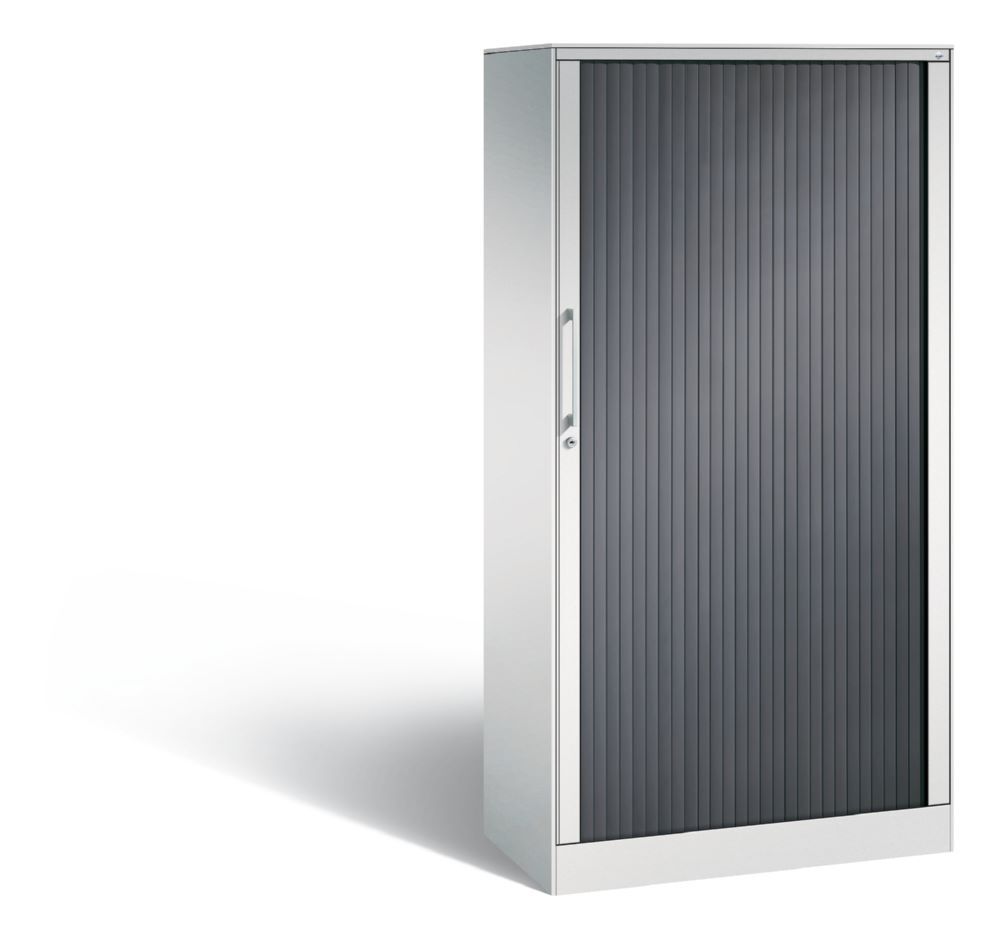 C+P Großer Rollladenschrank Asisto 3 Böden lichtgrau 800 x 435 x 1639 mm Produktbild C+P Großer Rollladenschrank Asisto 3 Böden lichtgrau 800 x 435 x 1639 mm