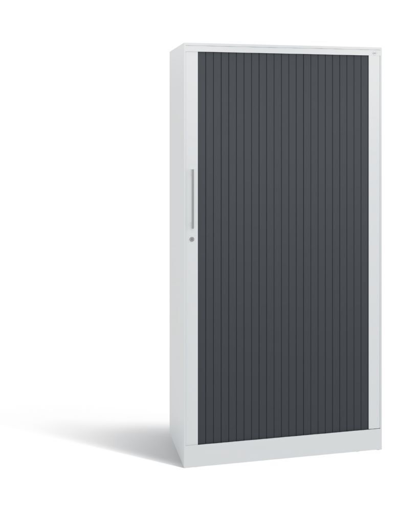 C+P Großer Rollladenschrank Asisto 3 Böden lichtgrau 800 x 435 x 1639 mm Produktbild C+P Großer Rollladenschrank Asisto 3 Böden lichtgrau 800 x 435 x 1639 mm bild 3