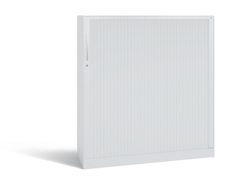 C+P Breiter Rollladenschrank Asisto 2 Böden lichtgrau 1200 x 435 x 1310 mm Produktbild C+P Breiter Rollladenschrank Asisto 2 Böden lichtgrau 1200 x 435 x 1310 mm bild 3