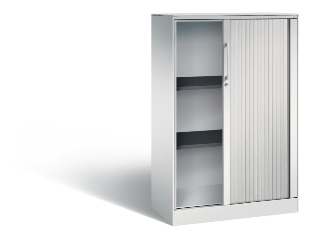 C+P Rollladenschrank aus Stahl Asisto 2 Innenfächer lichtgrau 800 x 435 x 1310 mm Produktbild C+P Rollladenschrank aus Stahl Asisto 2 Innenfächer lichtgrau 800 x 435 x 1310 mm bild 2