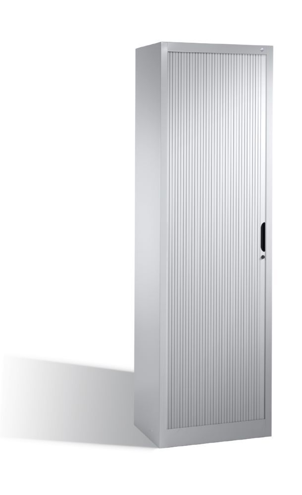 C+P Rollladenschrank Omnispace 4 Fachböden lichtgrau 600 x 420 x 1980 mm Produktbild C+P Rollladenschrank Omnispace 4 Fachböden lichtgrau 600 x 420 x 1980 mm