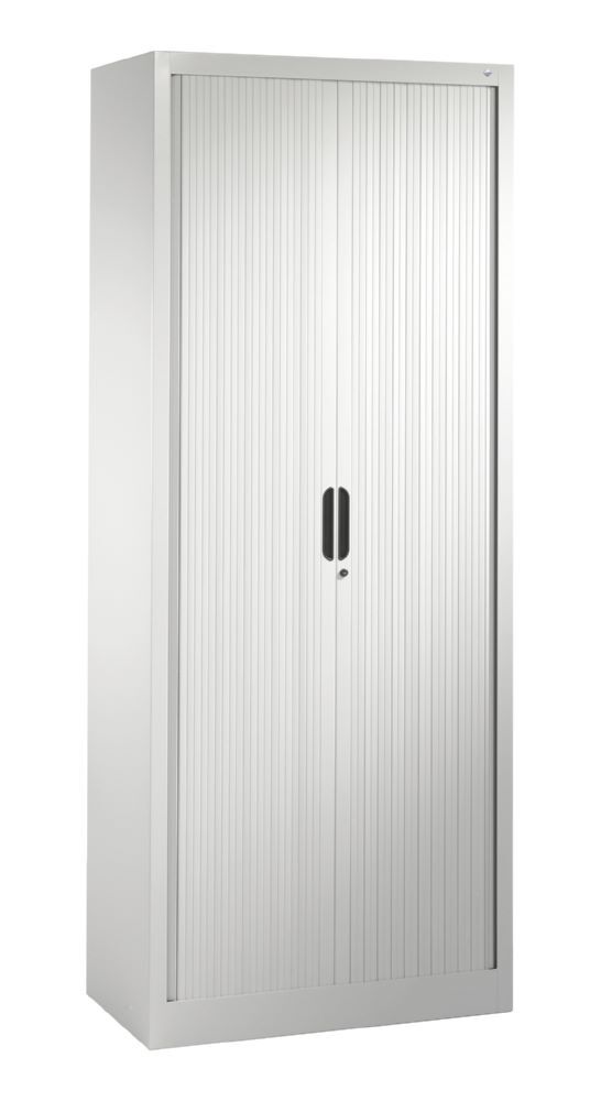 C+P Rollladenschrank Omnispace 4 Fachböden lichtgrau 800 x 420 x 1980 mm Produktbild C+P Rollladenschrank Omnispace 4 Fachböden lichtgrau 800 x 420 x 1980 mm