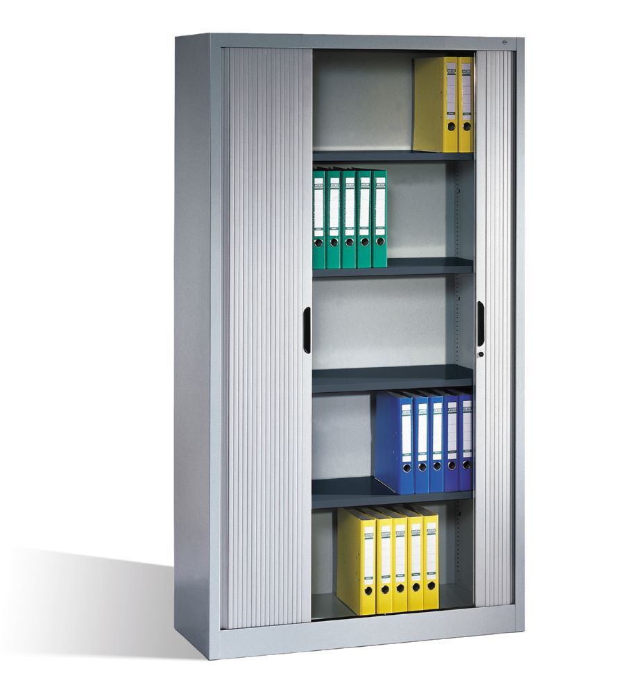 C+P Rollladenschrank Omnispace mit Leichtlaufschienen hellgrau 1000 x 420 x 1980 mm Produktbild C+P Rollladenschrank Omnispace mit Leichtlaufschienen hellgrau 1000 x 420 x 1980 mm bild 3