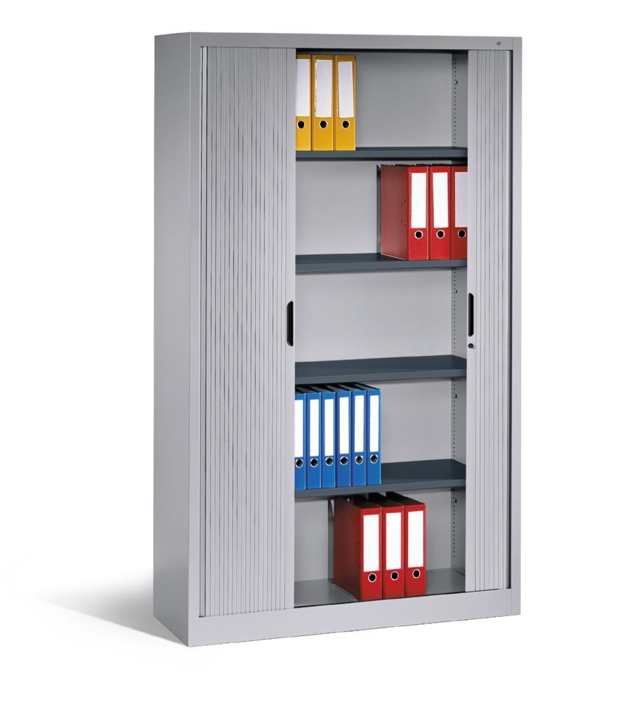C+P Rollladenschrank Omnispace bis 50 kg lichtgrau 1200 x 420 x 1980 mm Produktbild C+P Rollladenschrank Omnispace bis 50 kg lichtgrau 1200 x 420 x 1980 mm bild 2