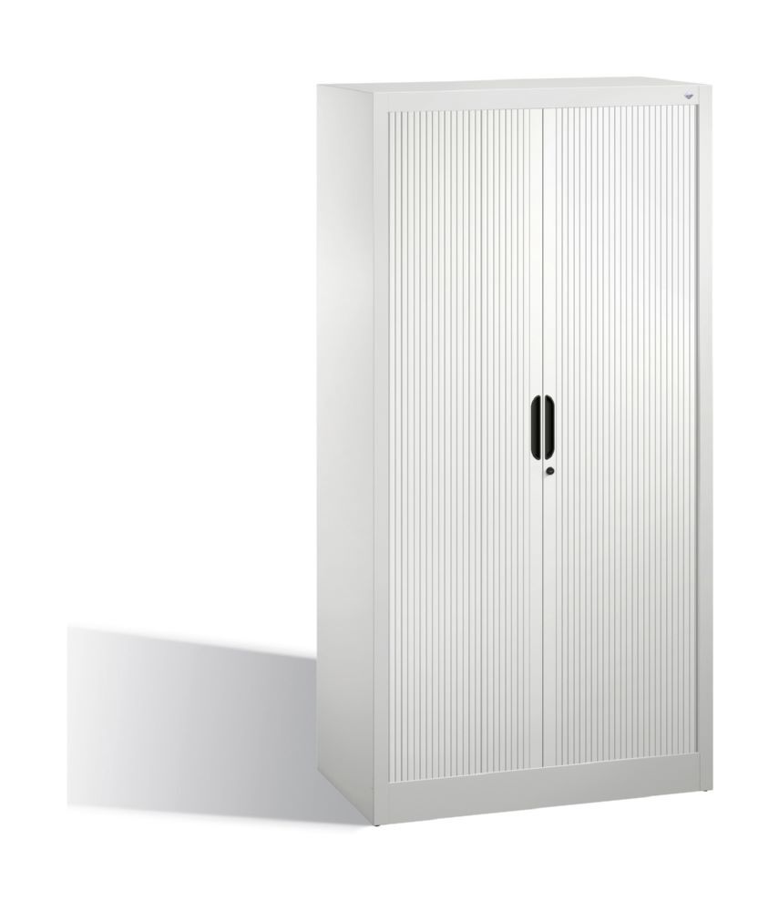 C+P Rollladenschrank Omnispace als Sideboard lichtgrau 800 x 420 x 1660 mm Produktbild C+P Rollladenschrank Omnispace als Sideboard lichtgrau 800 x 420 x 1660 mm