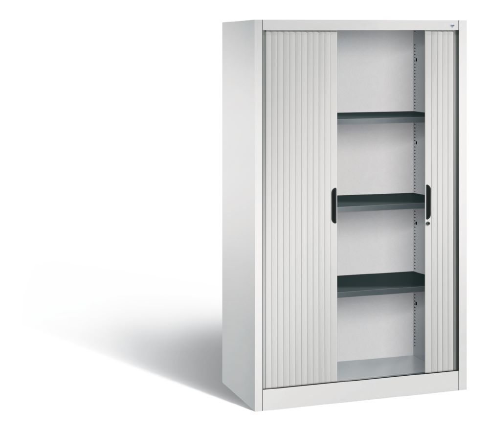C+P Rollladenschrank Omnispace 3 Böden lichtgrau 1000 x 420 x 1660 mm Produktbild C+P Rollladenschrank Omnispace 3 Böden lichtgrau 1000 x 420 x 1660 mm bild 2