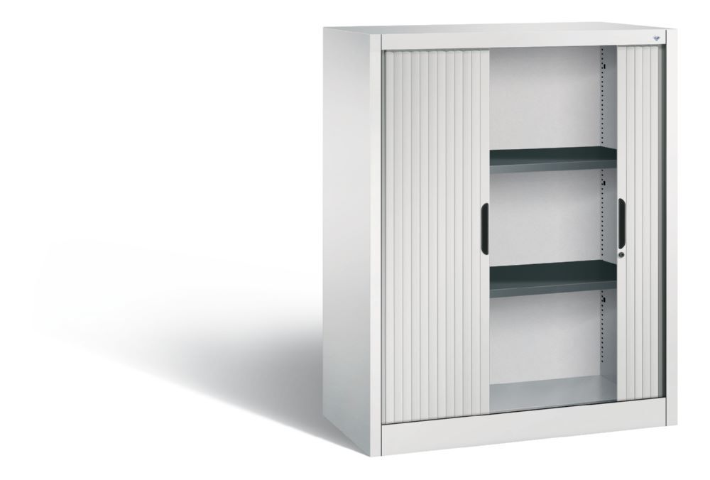 C+P Rollladenschrank Omnispace Kunststofflamellen lichtgrau 1000 x 420 x 1230 mm Produktbild C+P Rollladenschrank Omnispace Kunststofflamellen lichtgrau 1000 x 420 x 1230 mm bild 2