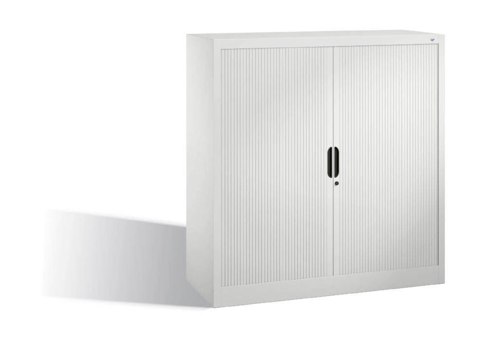 C+P Rollladenschrank Omnispace mit 2 Fachböden lichtgrau 1200 x 420 x 1230 mm Produktbild C+P Rollladenschrank Omnispace mit 2 Fachböden lichtgrau 1200 x 420 x 1230 mm