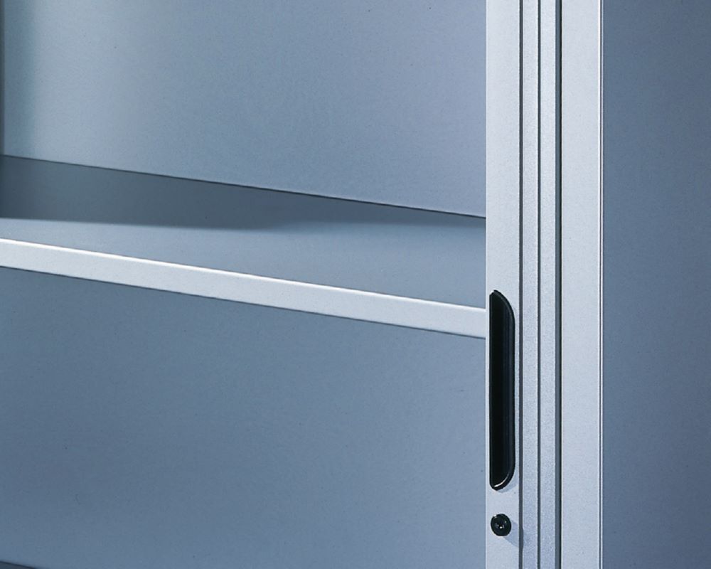 C+P Rollladenschrank Omnispace 2 Einlegeböden lichtgrau 800 x 420 x 1030 mm Produktbild C+P Rollladenschrank Omnispace 2 Einlegeböden lichtgrau 800 x 420 x 1030 mm bild 3