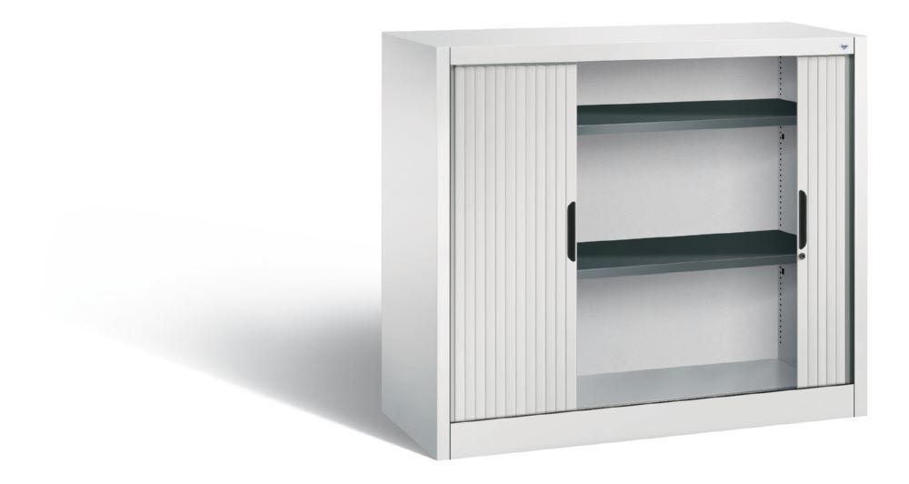 C+P Rollladenschrank Omnispace mit Aluminiumschlossleiste grau 1200 x 420 x 1030 mm Produktbild C+P Rollladenschrank Omnispace mit Aluminiumschlossleiste grau 1200 x 420 x 1030 mm bild 2