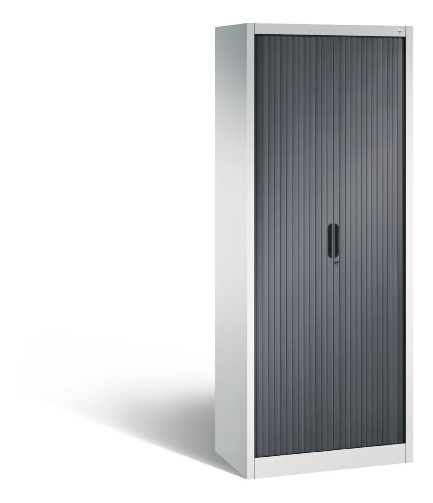 C+P Rollladenschrank Omnispace 4 Einlegeböden schwarzgrau 800 x 420 x 1980 mm Produktbild C+P Rollladenschrank Omnispace 4 Einlegeböden schwarzgrau 800 x 420 x 1980 mm