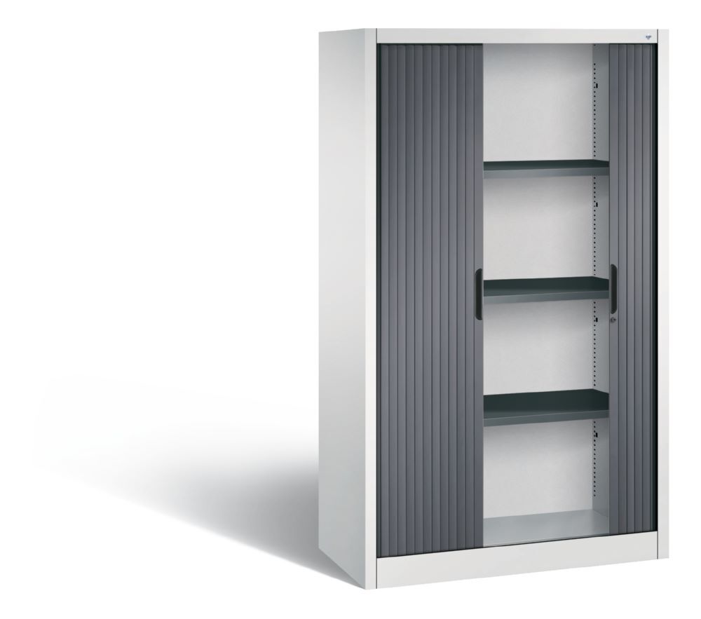 C+P Rollladenschrank Omnispace 3 Fächer schwarzgrau 1000 x 420 x 1660 mm Produktbild C+P Rollladenschrank Omnispace 3 Fächer schwarzgrau 1000 x 420 x 1660 mm bild 2