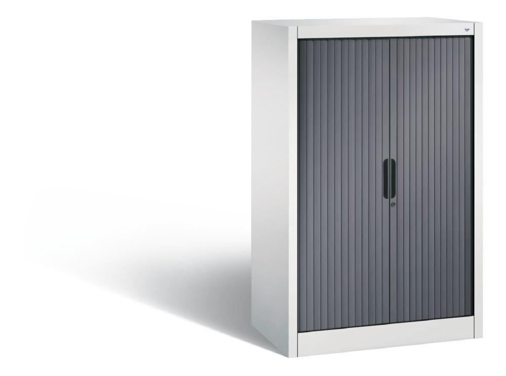 C+P Rollladenschrank mit 2 Böden Omnispace schwarzgrau 800 x 420 x 1230 mm Produktbild C+P Rollladenschrank mit 2 Böden Omnispace schwarzgrau 800 x 420 x 1230 mm