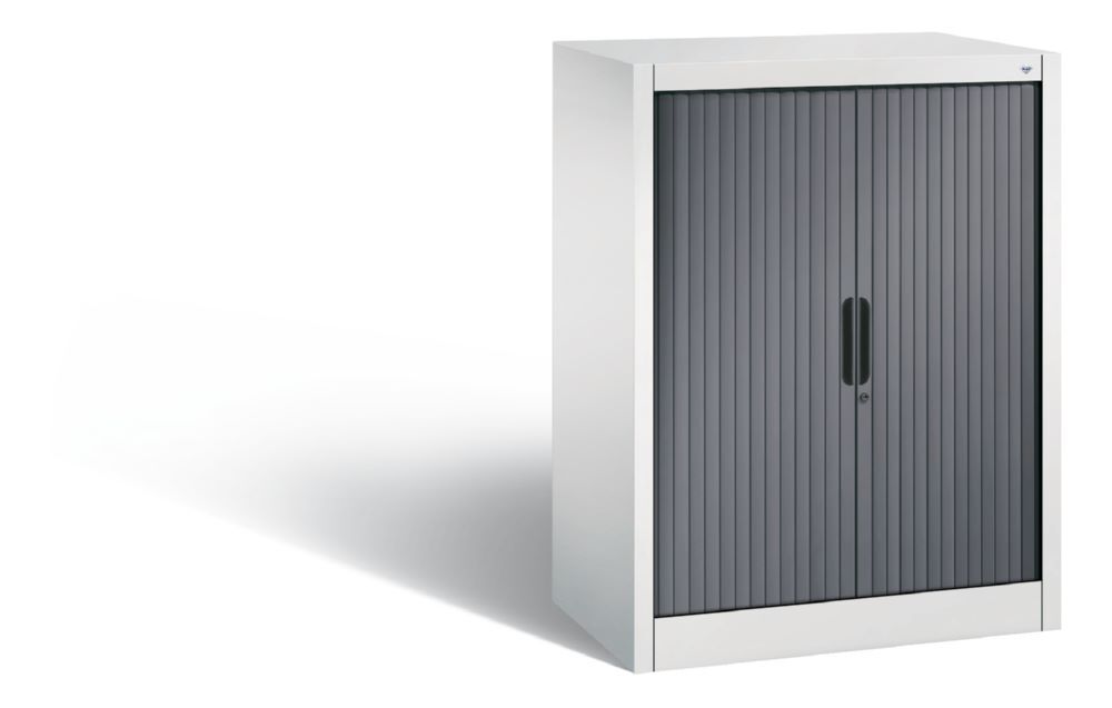 C+P Rolladenschrank Omnispace 2 Einlegeböden schwarzgrau 800 x 420 x 1030 mm Produktbild C+P Rolladenschrank Omnispace 2 Einlegeböden schwarzgrau 800 x 420 x 1030 mm
